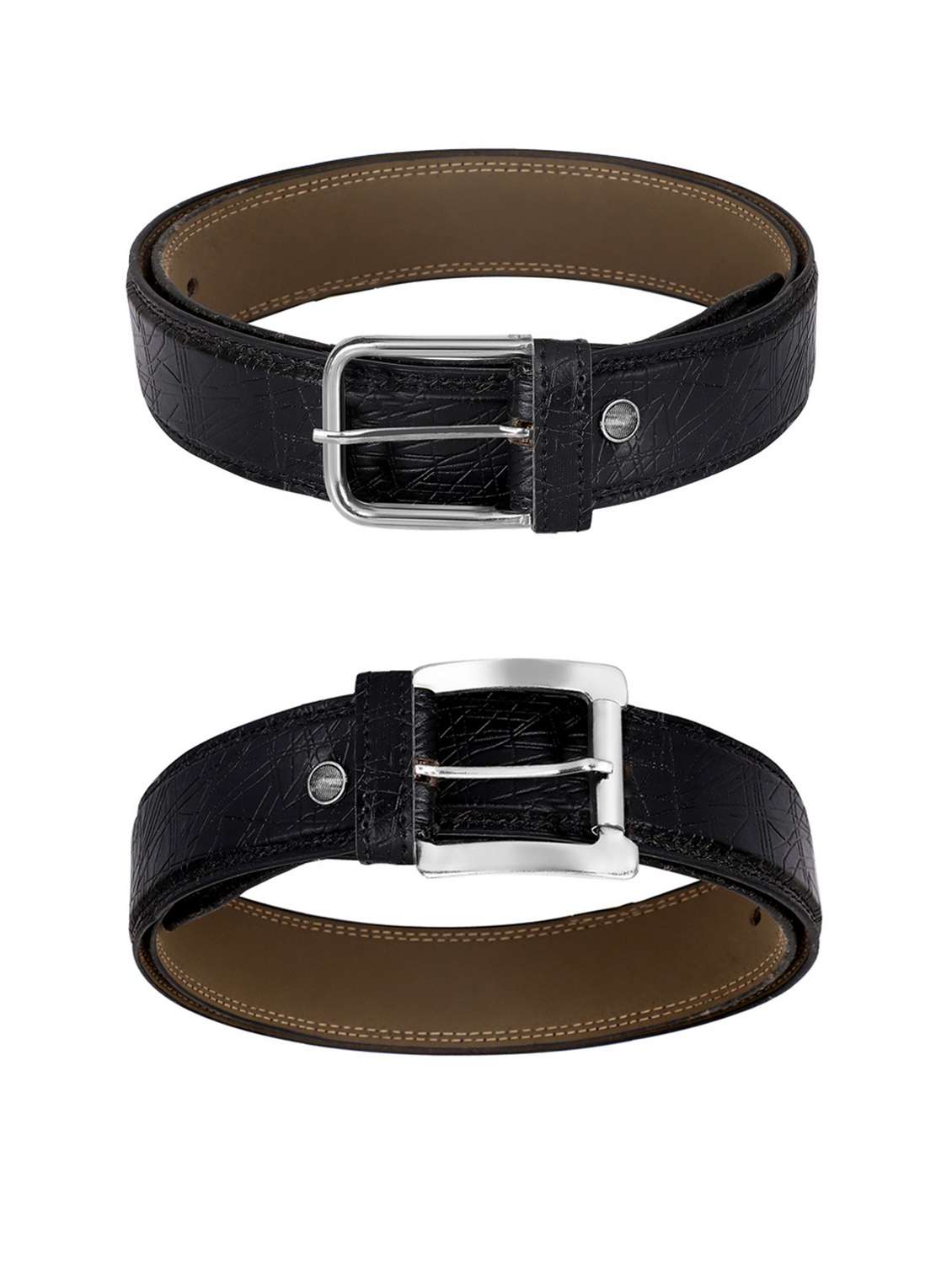 pack of 2 leatherette belt - 19226857 -  Standard Image - 1