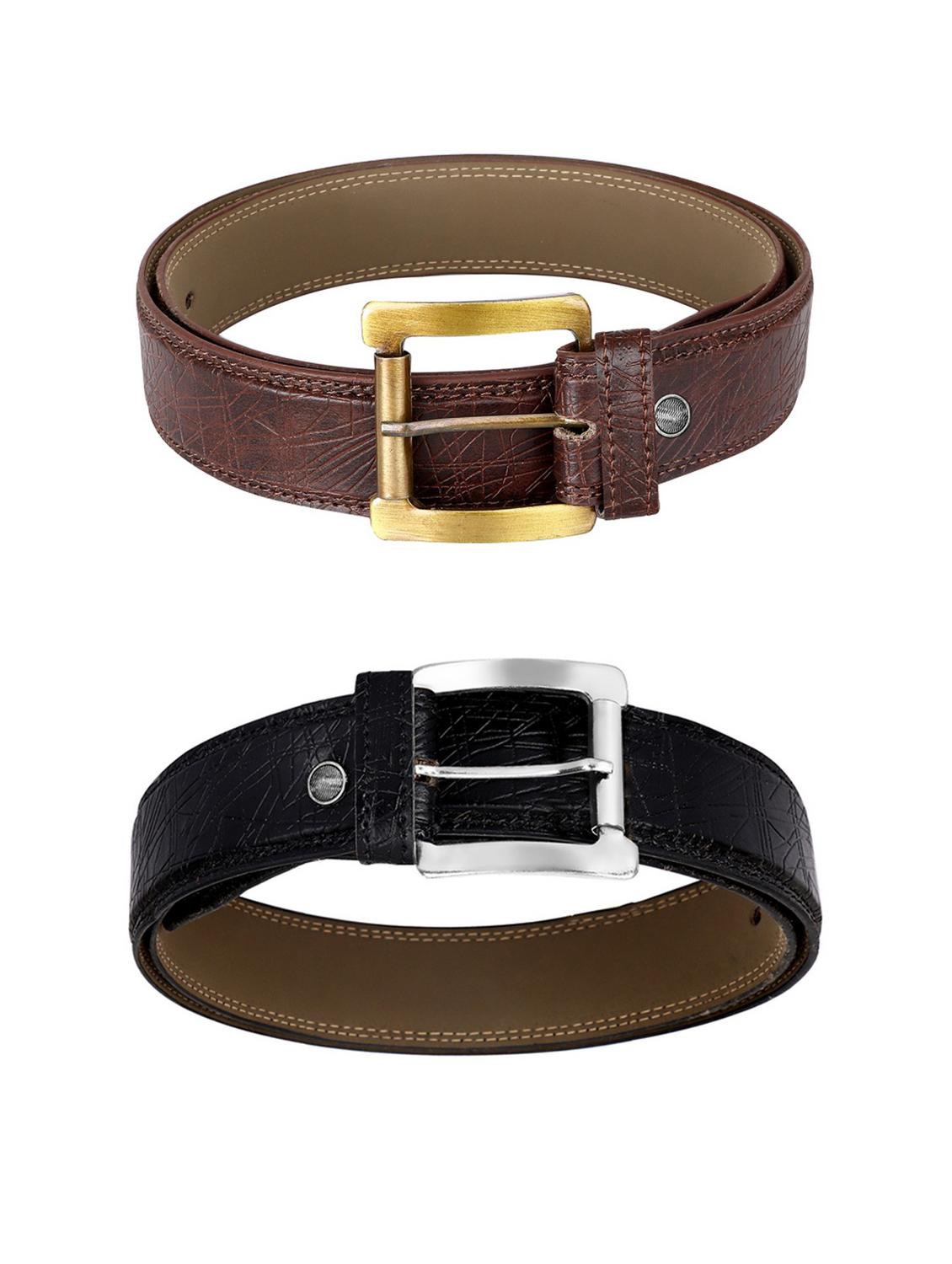 pack of 2 leatherette belt - 19226860 - Standard Image - 1