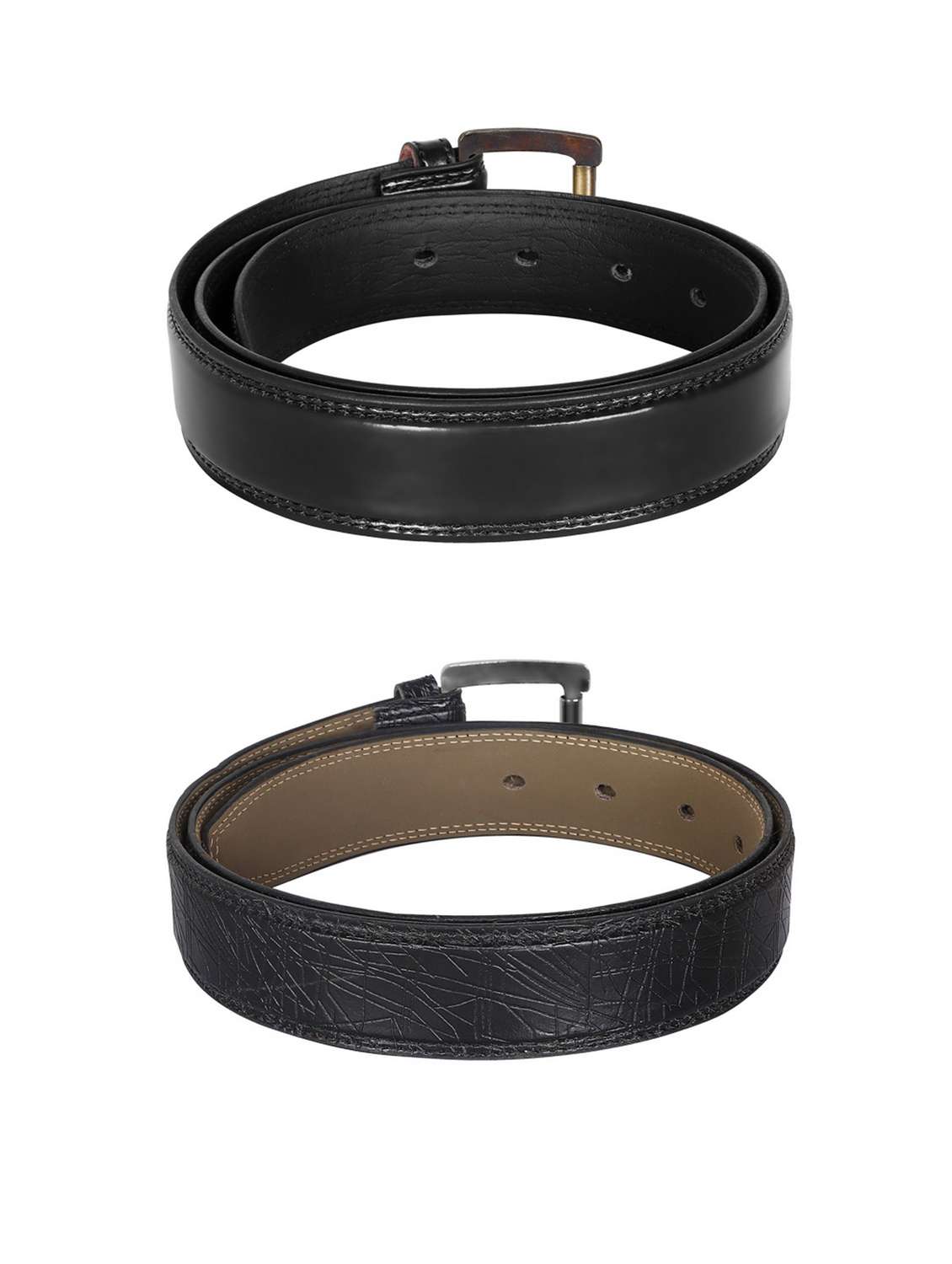 pack of 2 leatherette belt - 19226872 -  Standard Image - 1