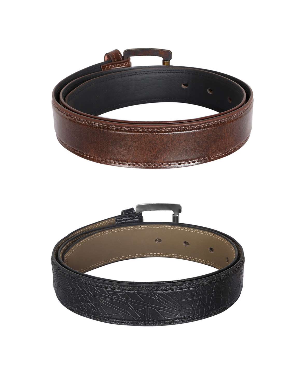 pack of 2 leatherette belt - 19226878 -  Standard Image - 1