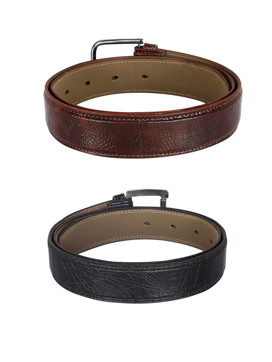 pack of 2 leatherette belt - 19226917 -  Standard Image - 1