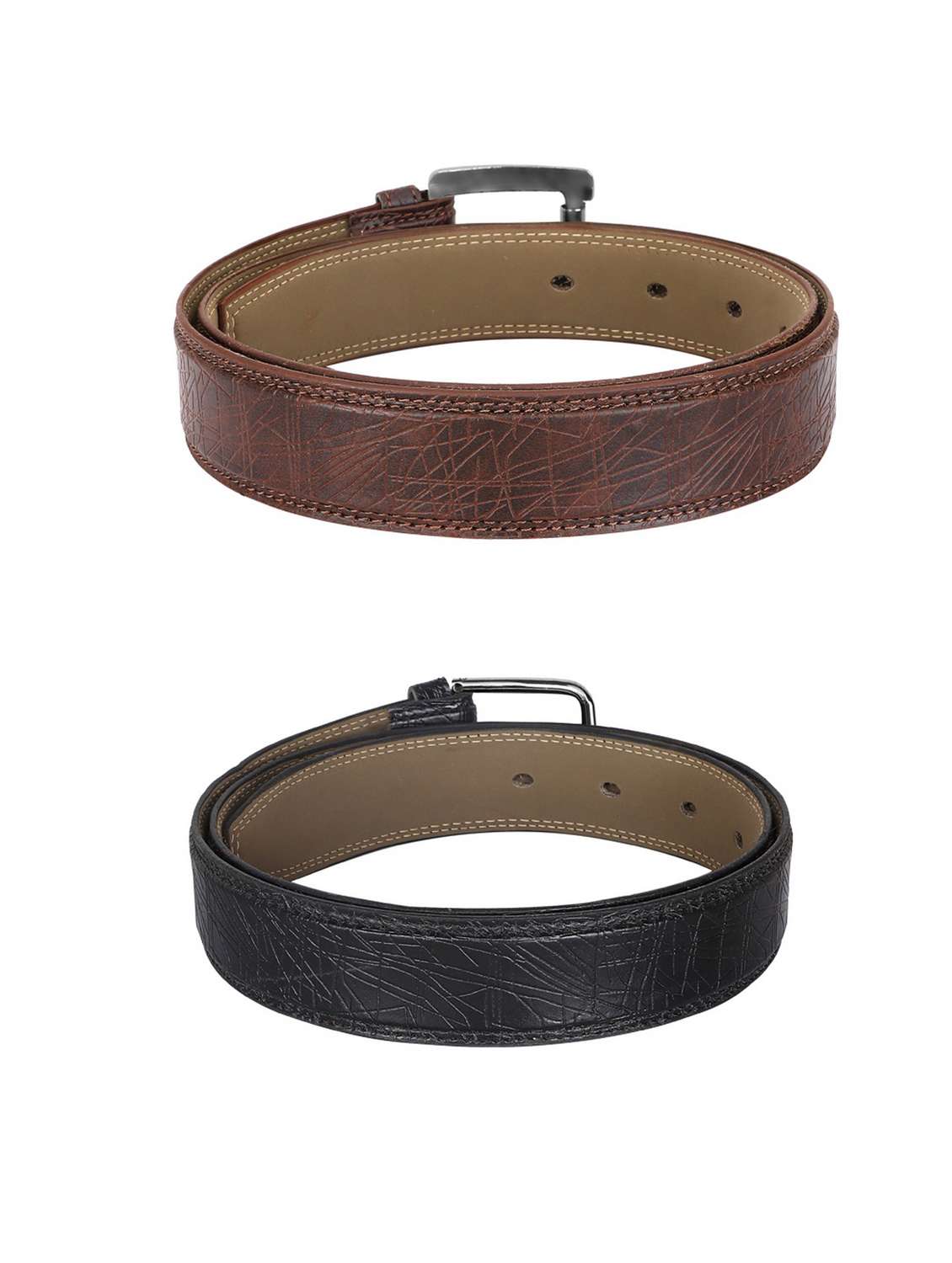 pack of 2 leatherette belt - 19227070 -  Standard Image - 1