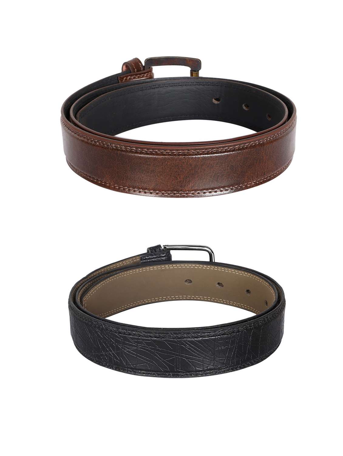 pack of 2 leatherette belt - 19227087 -  Standard Image - 1