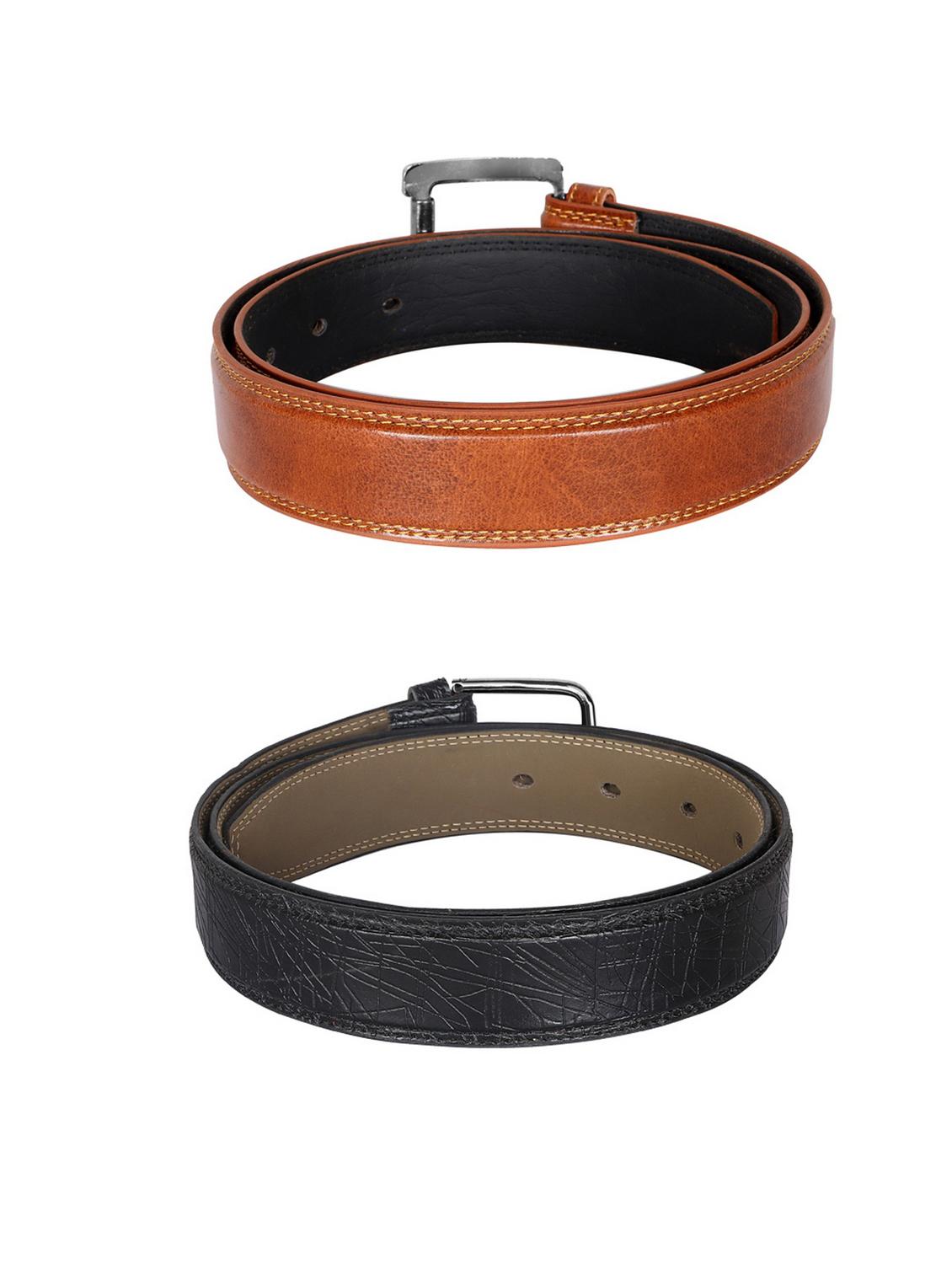 pack of 2 leatherette belt - 19227094 -  Standard Image - 1