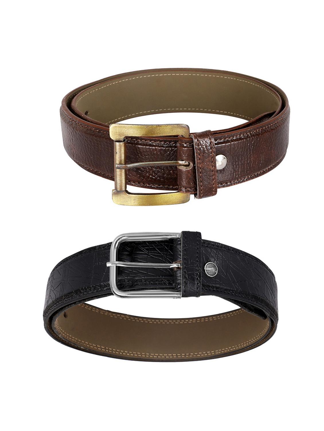 pack of 2 leatherette belt - 19227123 -  Standard Image - 1