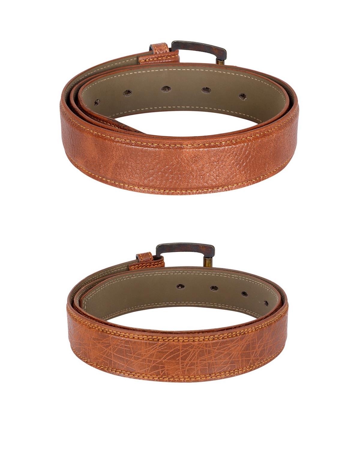 combo pack of brown leatherette belts - 19228020 -  Standard Image - 1