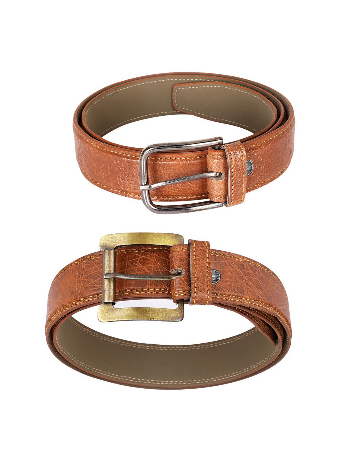 combo pack of brown leatherette belts - 19228023 - Standard Image - 1