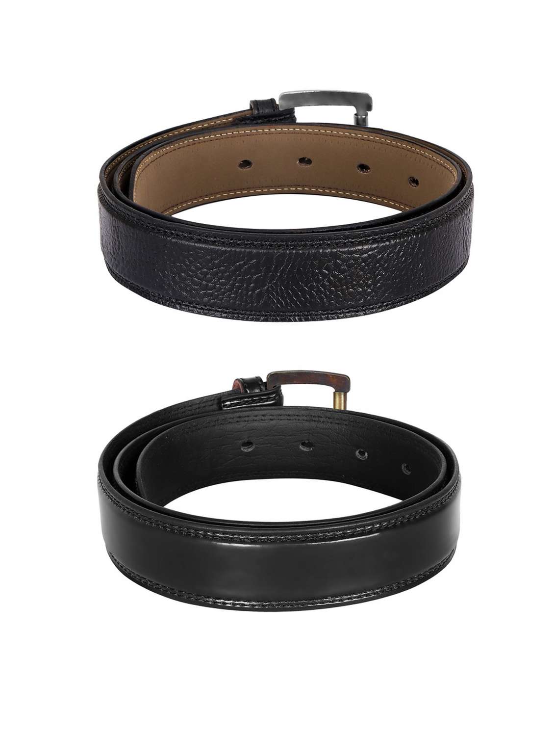 combo pack of black leatherette belts - 19228558 -  Standard Image - 1