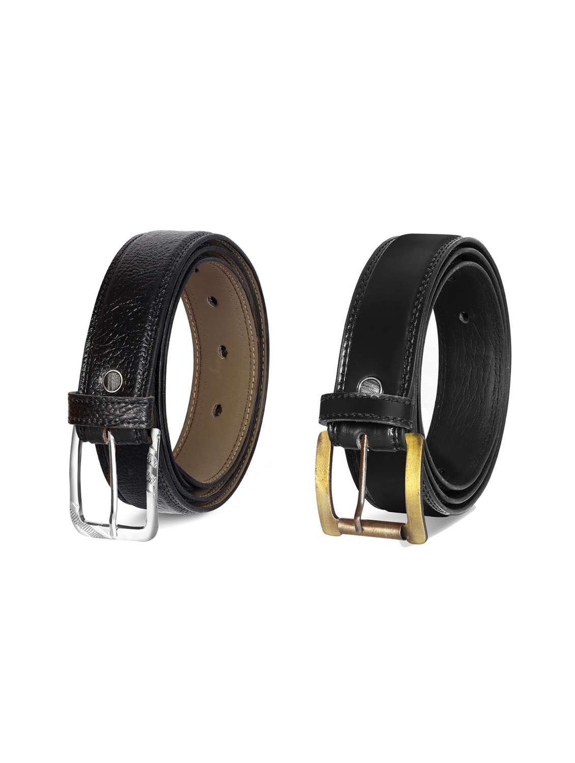 combo pack of black leatherette belts