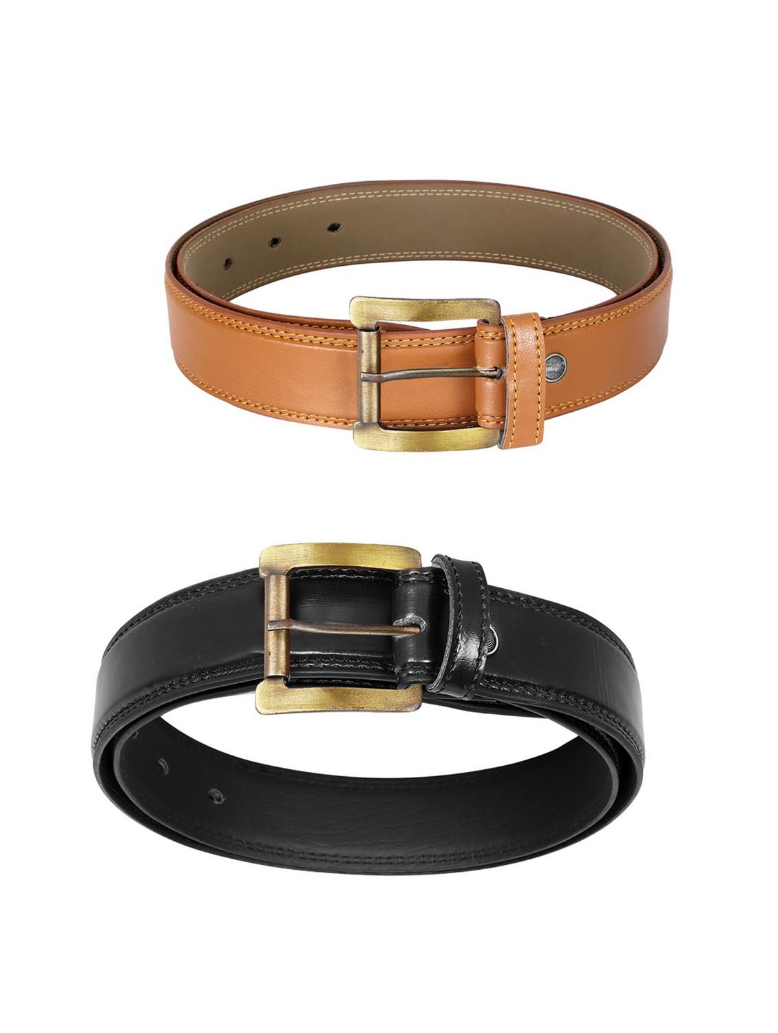 pack of 2 leatherette belt - 19228587 - Standard Image - 1