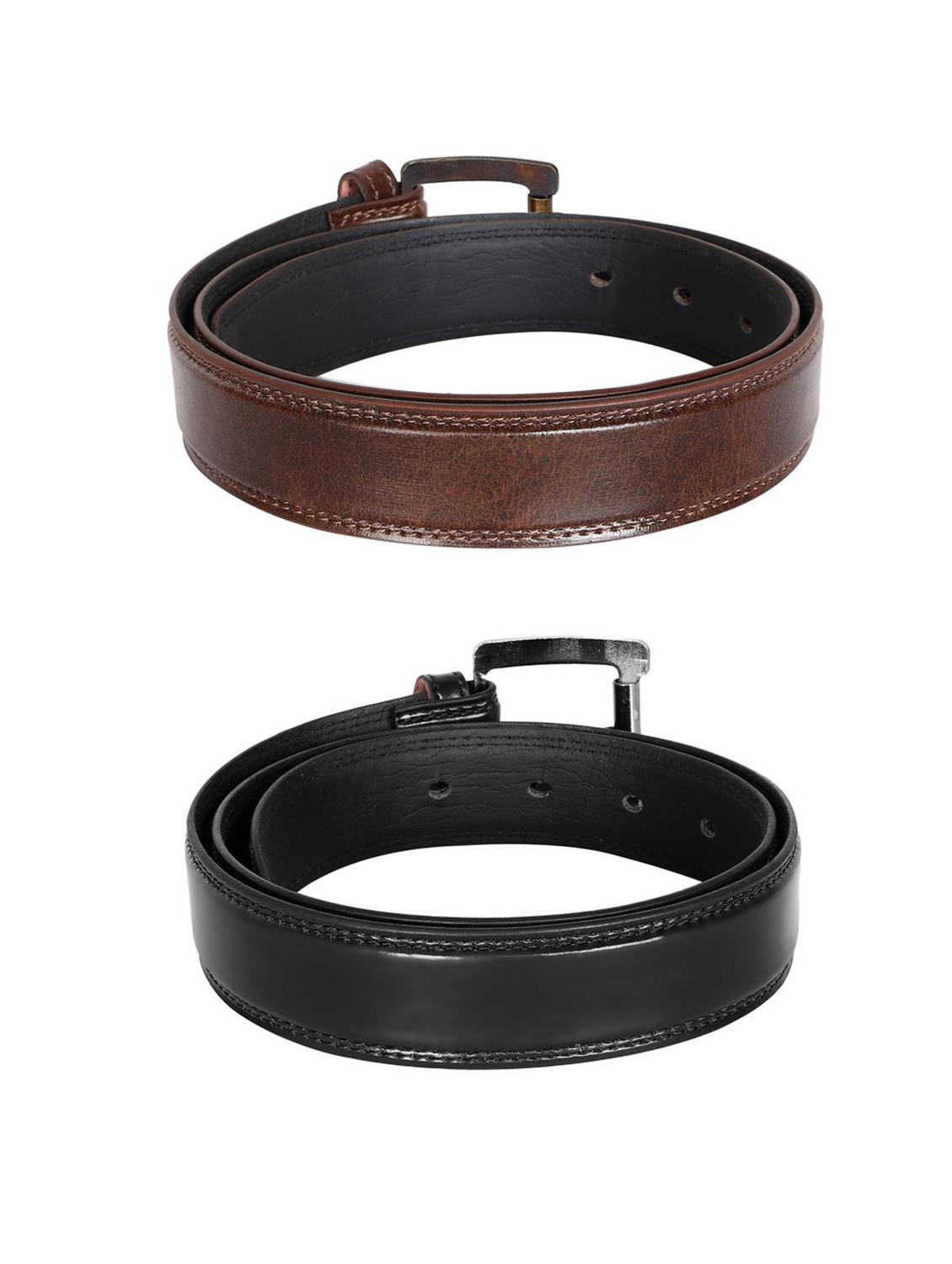 pack of 2 leatherette belt - 19228615 -  Standard Image - 1