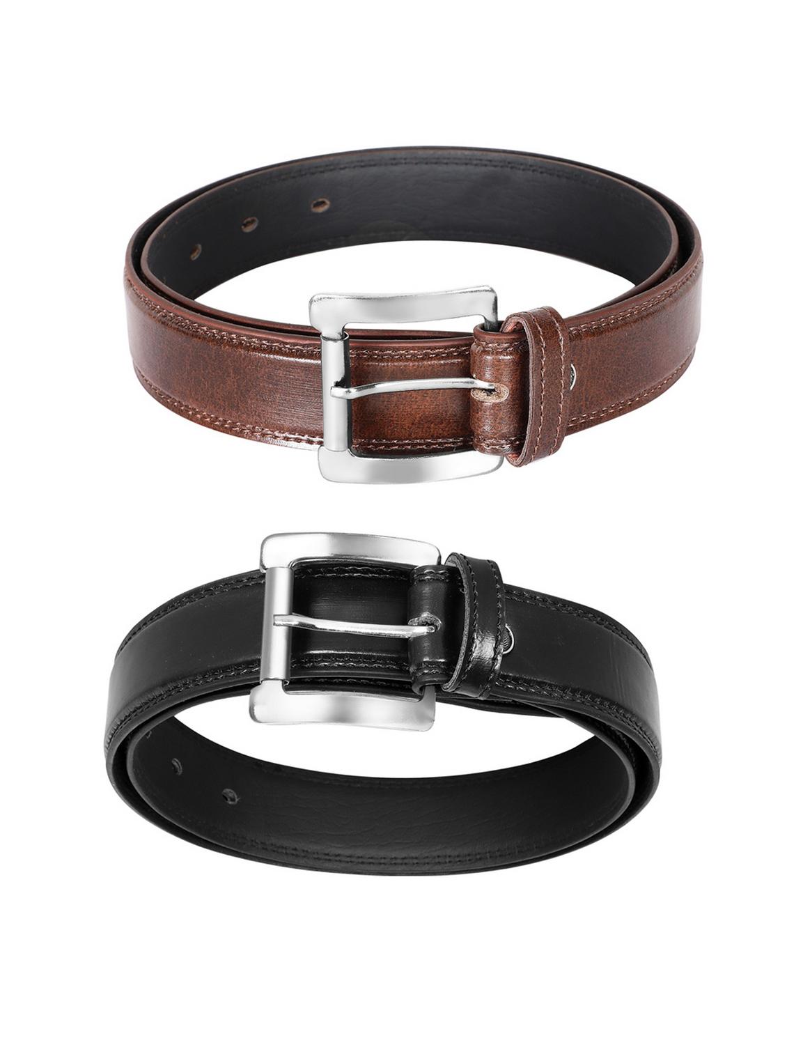 pack of 2 leatherette belt - 19228616 -  Standard Image - 1