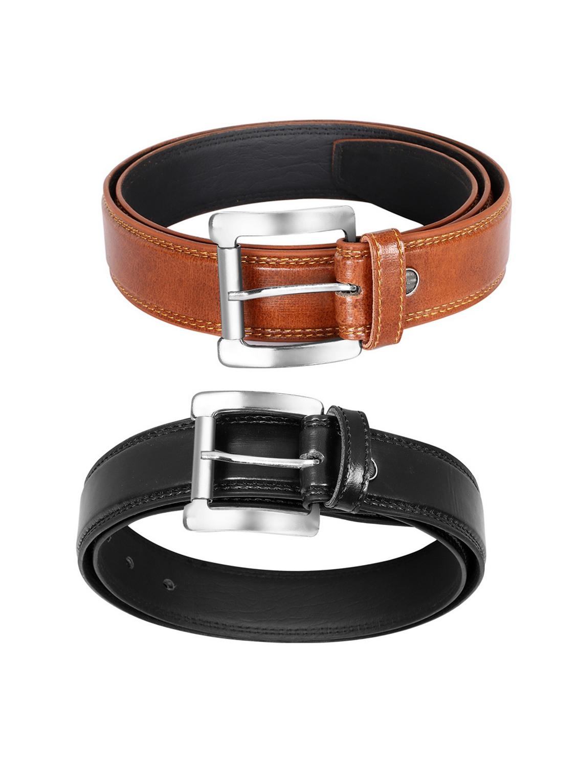 pack of 2 leatherette belt - 19228622 - Standard Image - 1