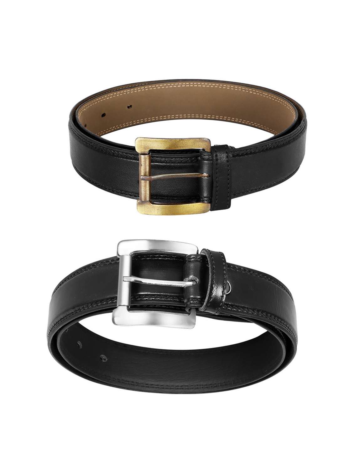 pack of 2 leatherette belt - 19228663 -  Standard Image - 1