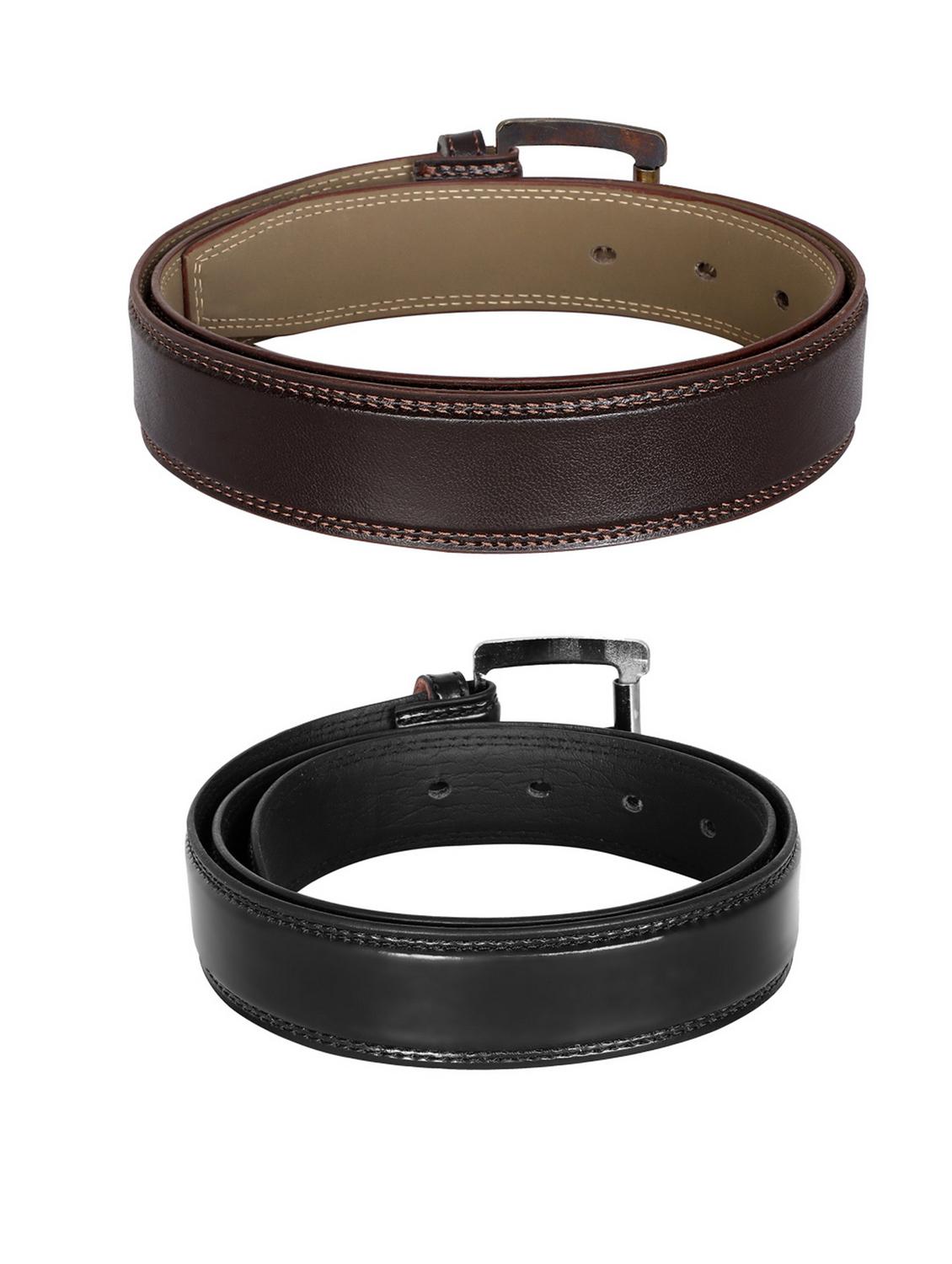 pack of 2 leatherette belt - 19228669 - Standard Image - 1