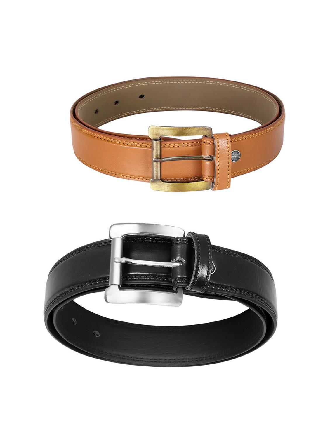 pack of 2 leatherette belt - 19228675 - Standard Image - 1