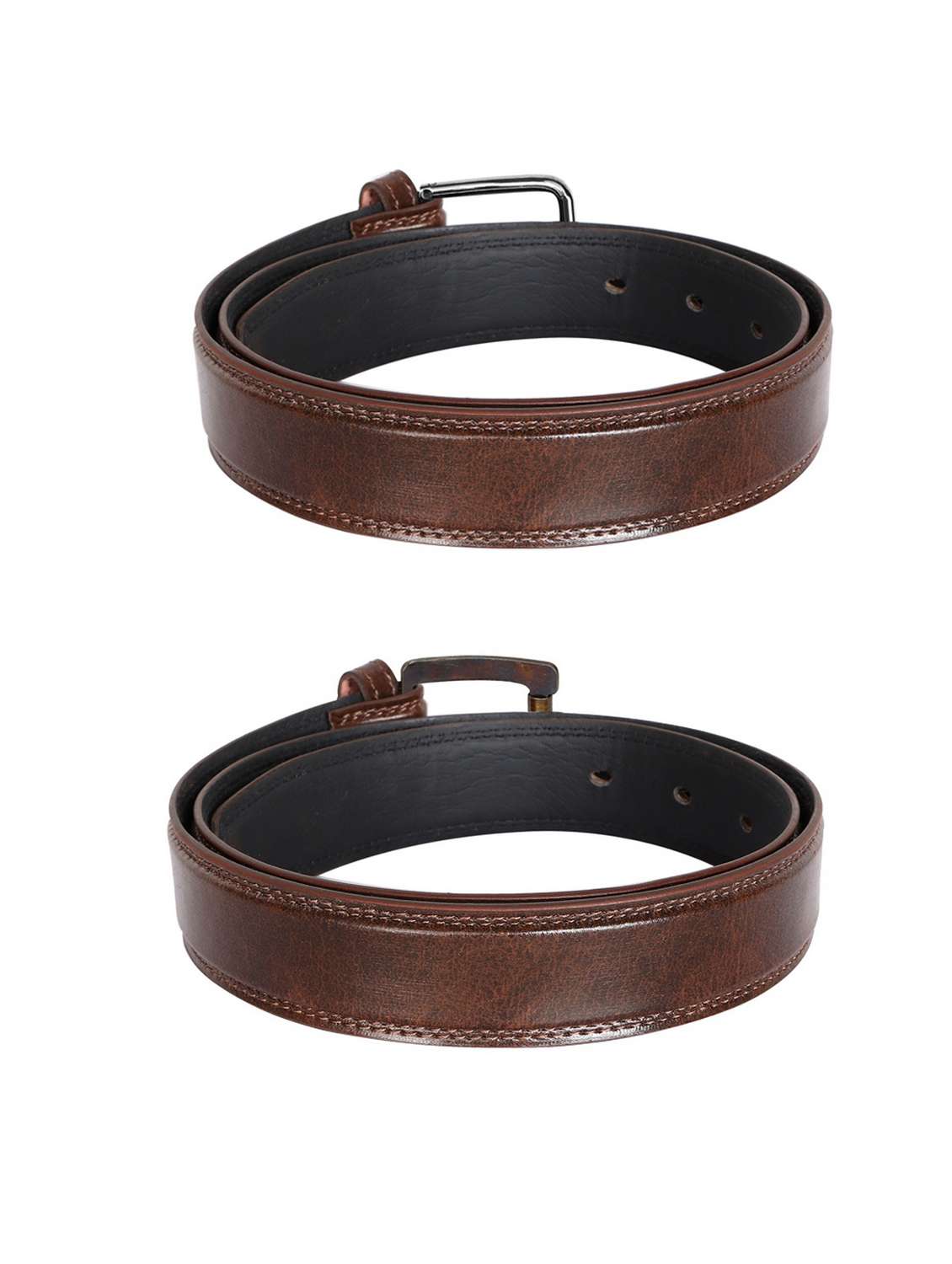 pack of 2 leatherette belt - 19229043 -  Standard Image - 1