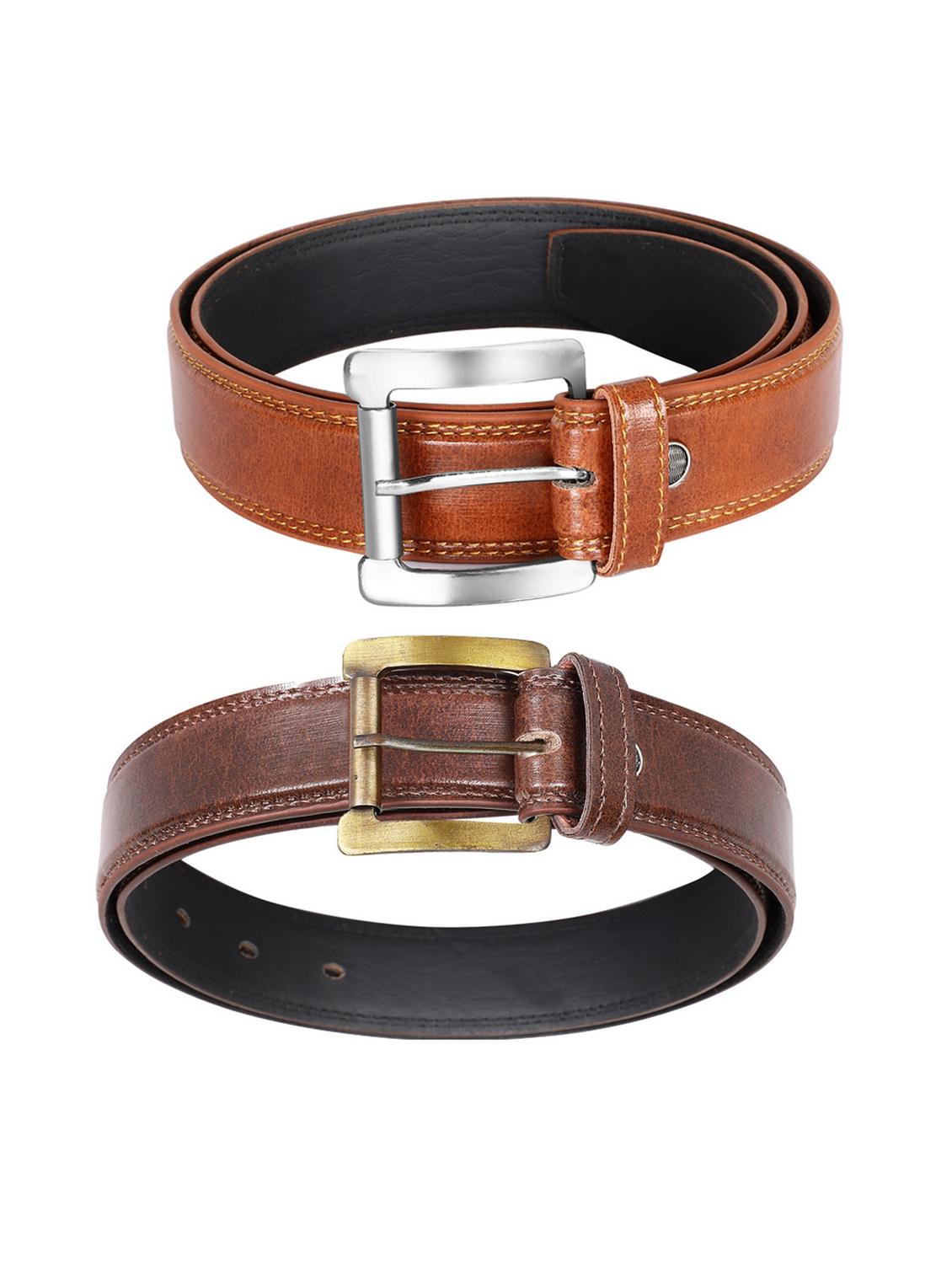 pack of 2 leatherette belt - 19229047 -  Standard Image - 1