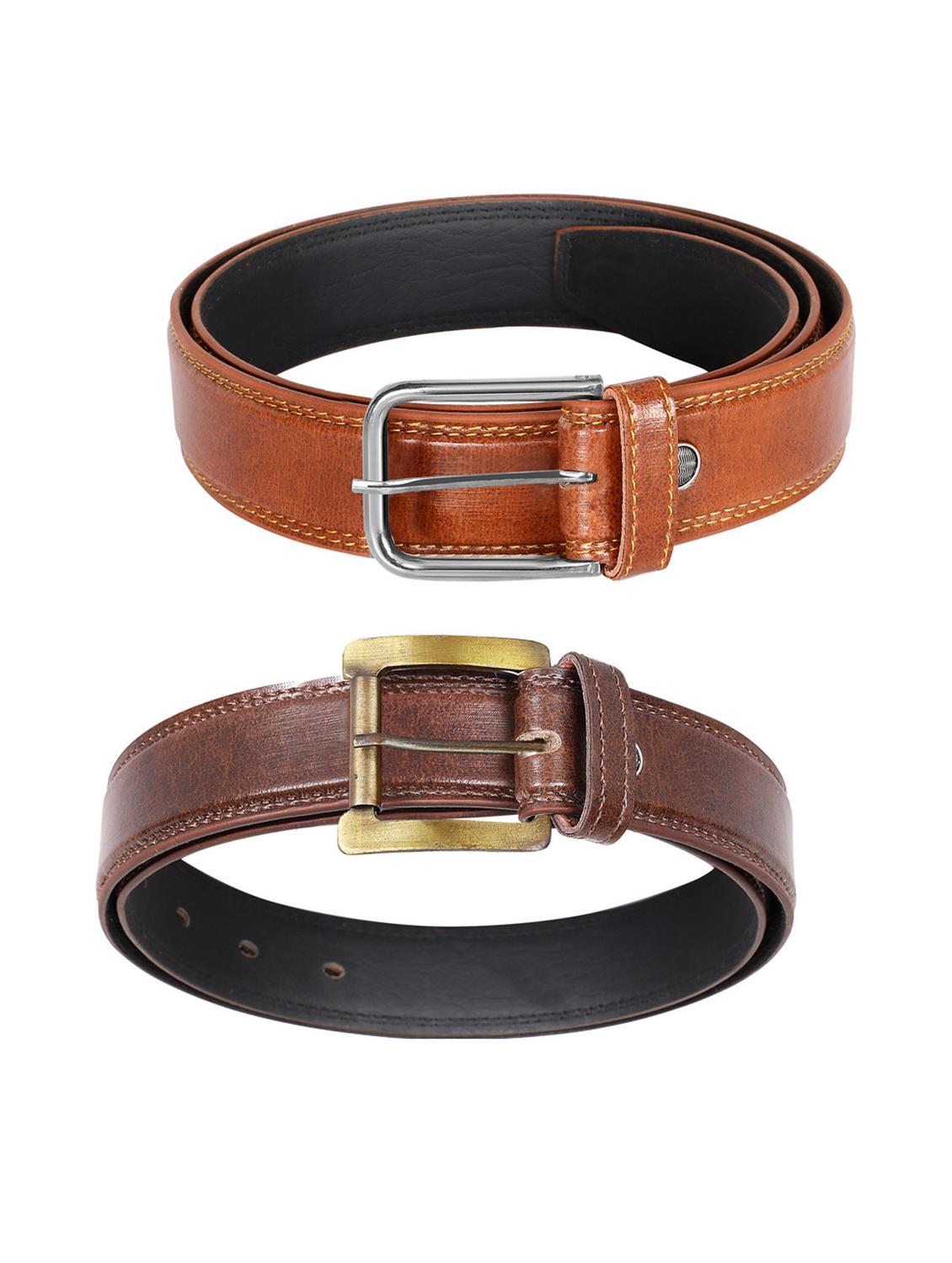 pack of 2 leatherette belt - 19229049 - Standard Image - 1