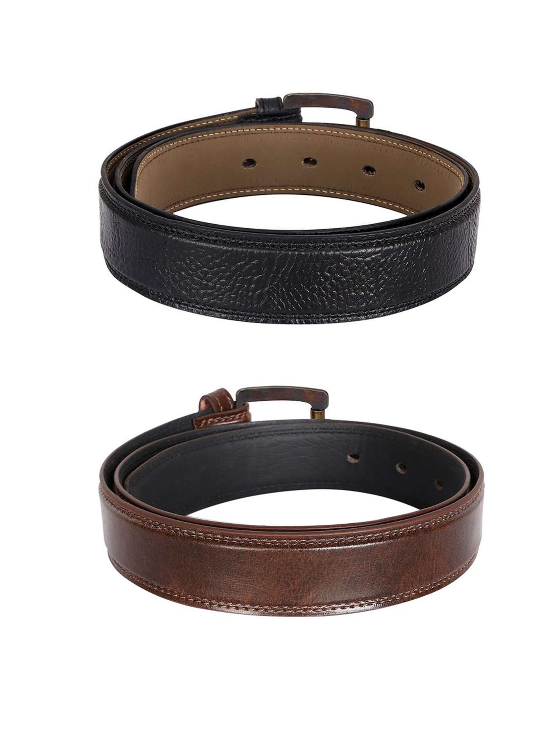 pack of 2 leatherette belt - 19229070 -  Standard Image - 1