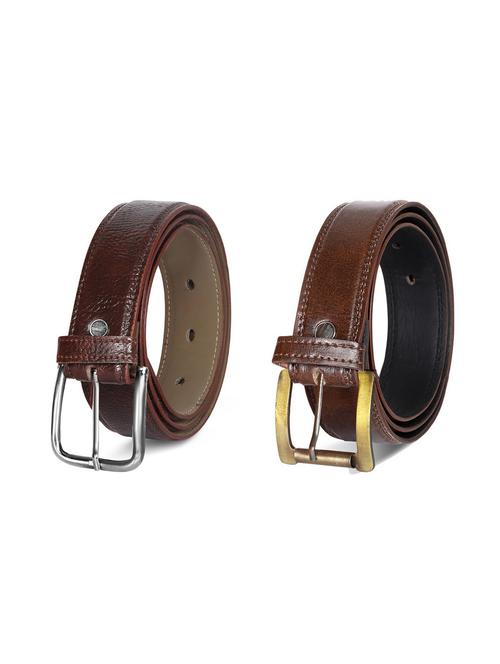 pack of 2 leatherette belt - 19229079 - Standard Image - 0