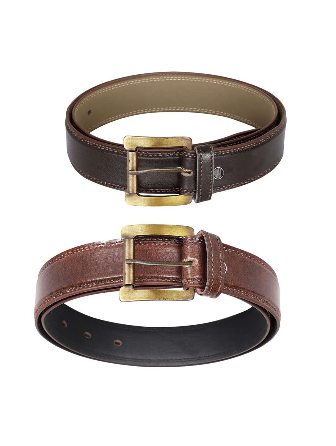 pack of 2 leatherette belt - 19229094 -  Standard Image - 1