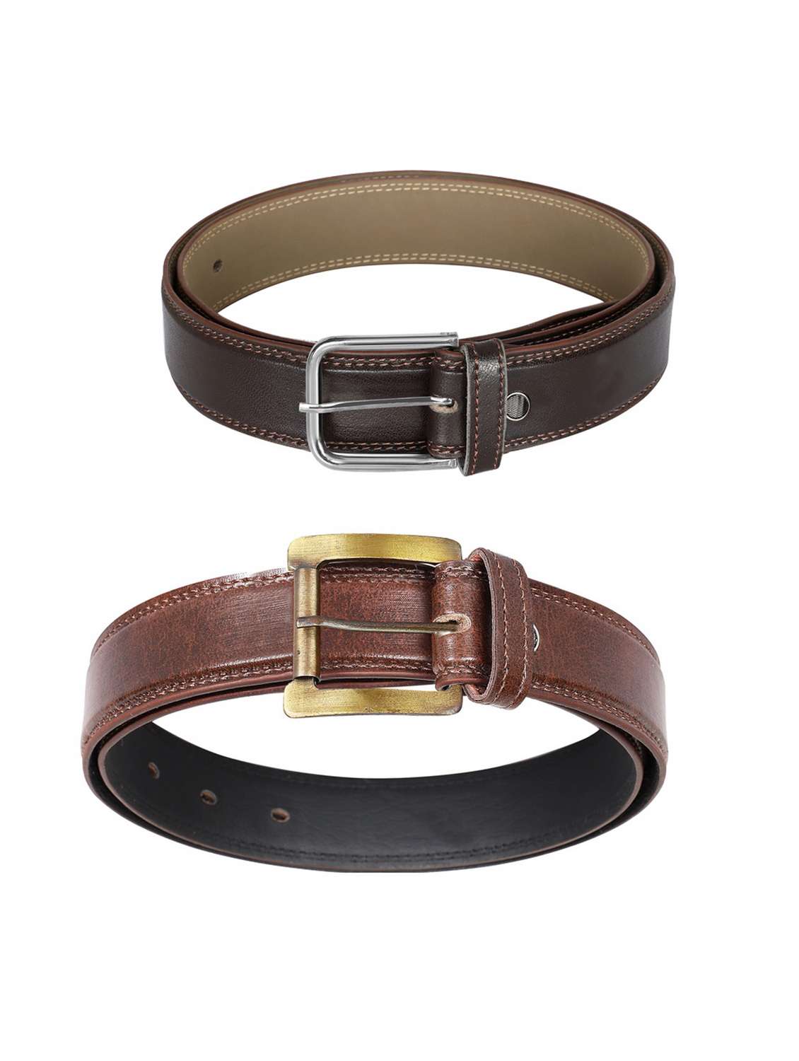 pack of 2 leatherette belt - 19229097 - Standard Image - 1