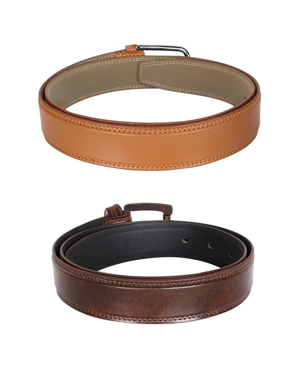 pack of 2 leatherette belt - 19229103 -  Standard Image - 1