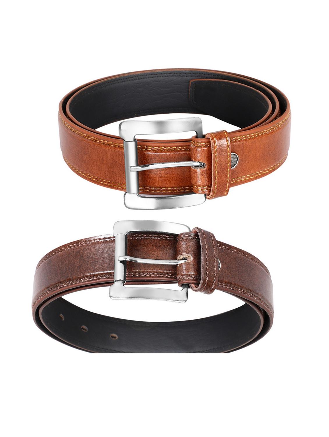 pack of 2 leatherette belts - 19229129 -  Standard Image - 1