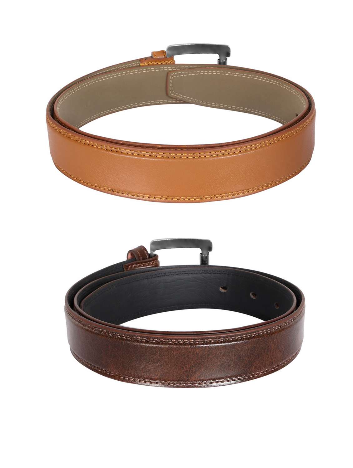 pack of 2 leatherette belts - 19229183 -  Standard Image - 1