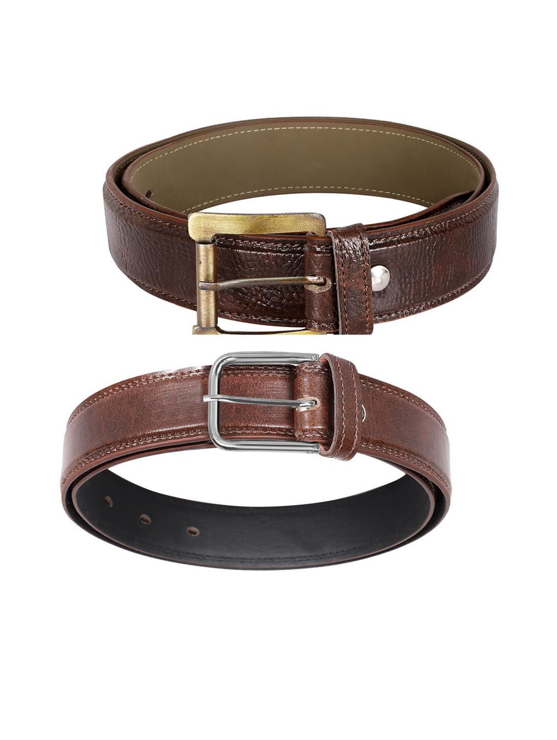brown leatherette belt - 19229319 - Standard Image - 1