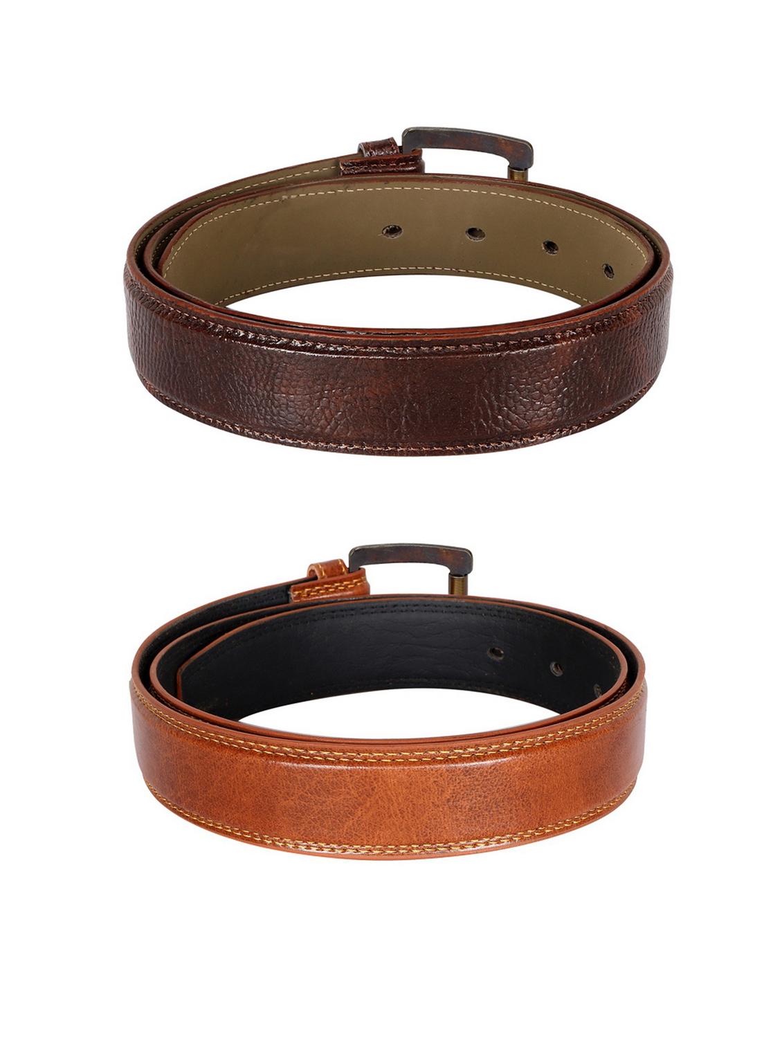 pack of 2 leatherette belts - 19229553 -  Standard Image - 1