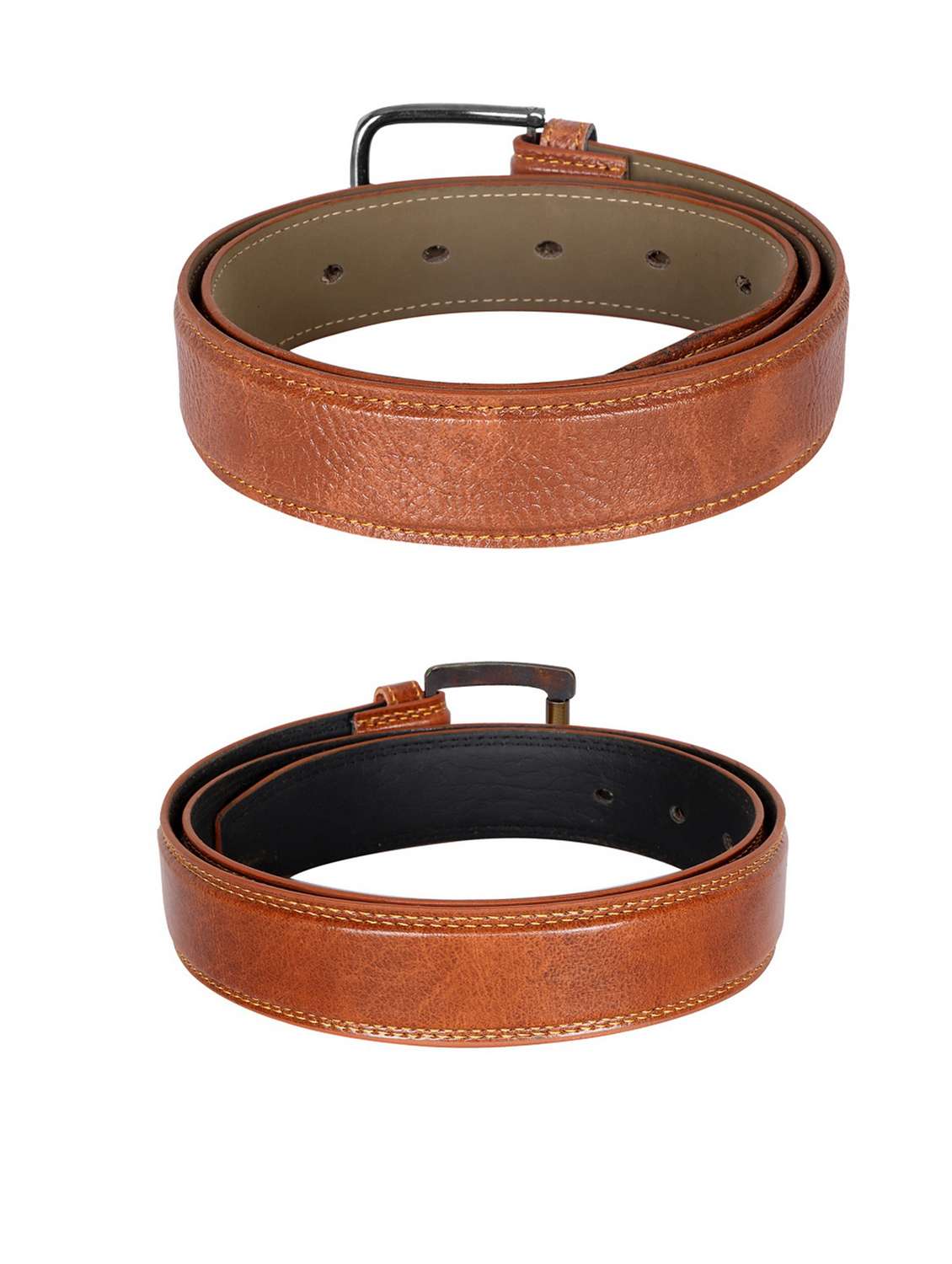 pack of 2 leatherette belts - 19229562 -  Standard Image - 1