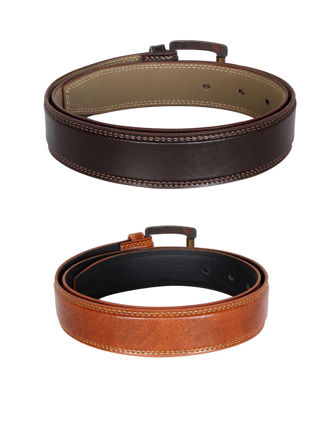 pack of 2 leatherette belts - 19229571 -  Standard Image - 1