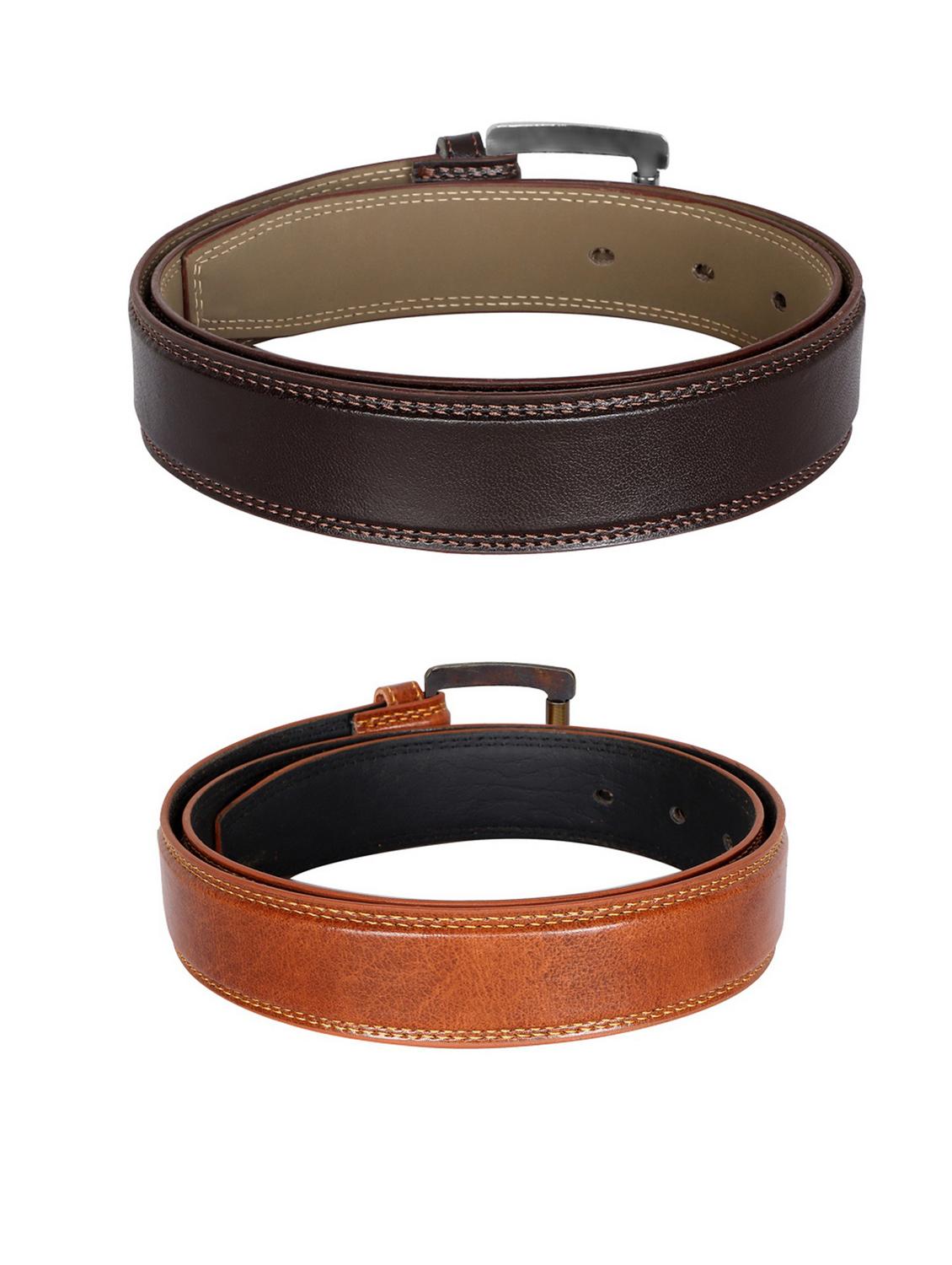 pack of 2 leatherette belts - 19229572 -  Standard Image - 1