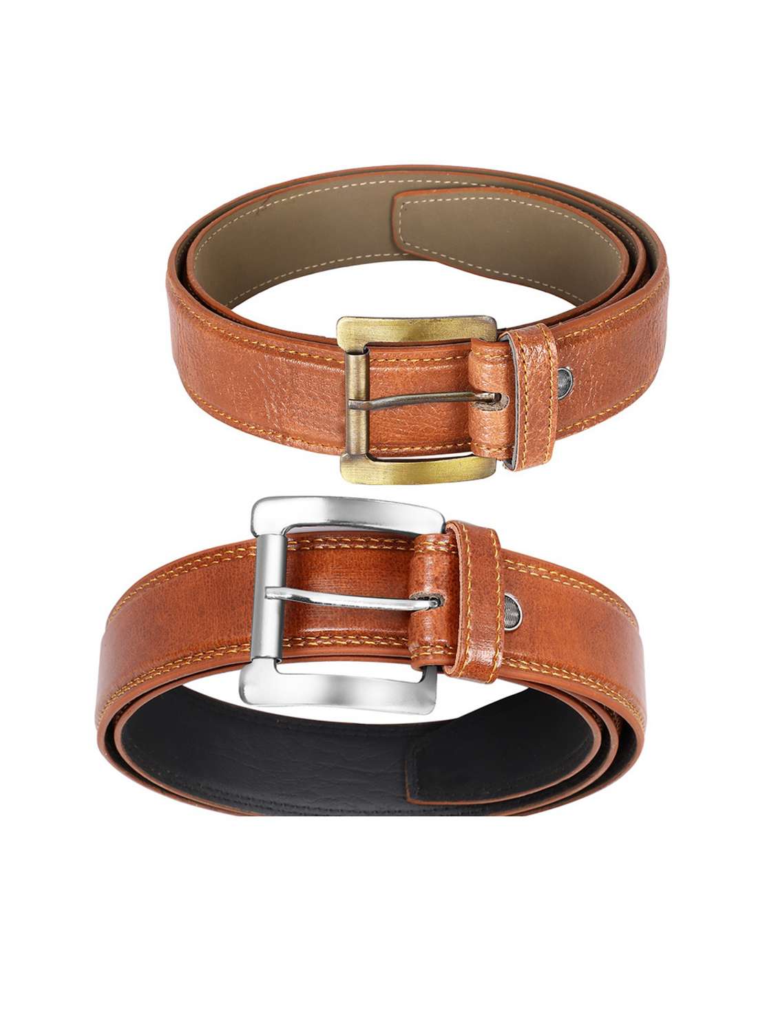 pack of 2 leatherette belts - 19229635 -  Standard Image - 1