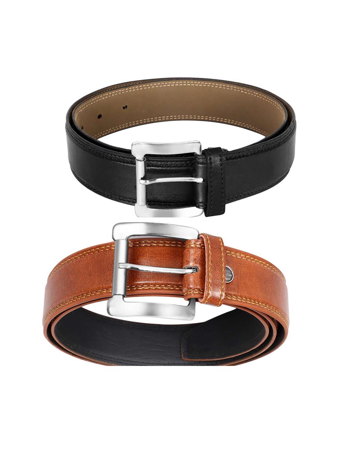 pack of 2 leatherette belts - 19229642 -  Standard Image - 1