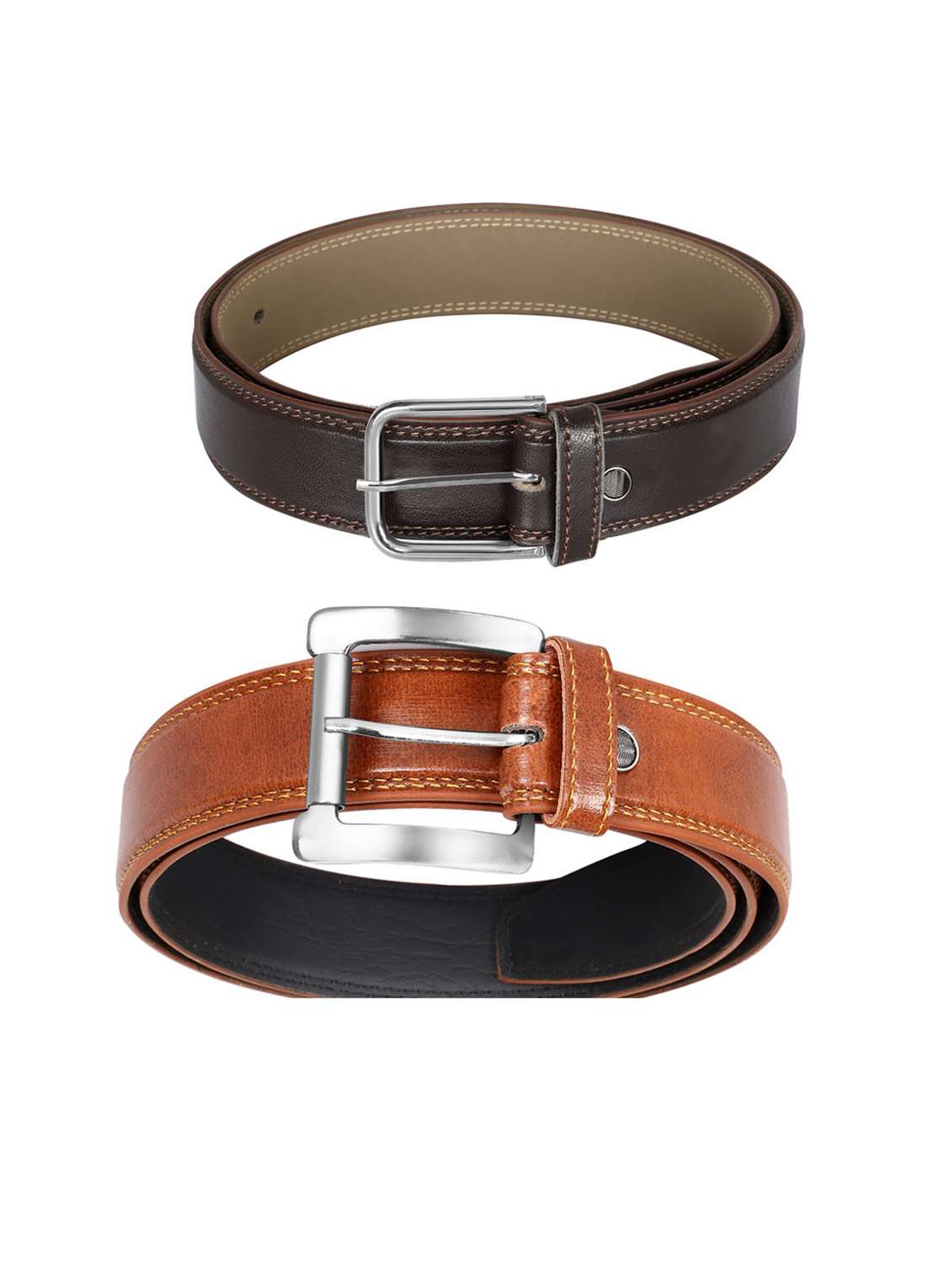 pack of 2 leatherette belts - 19229650 -  Standard Image - 1