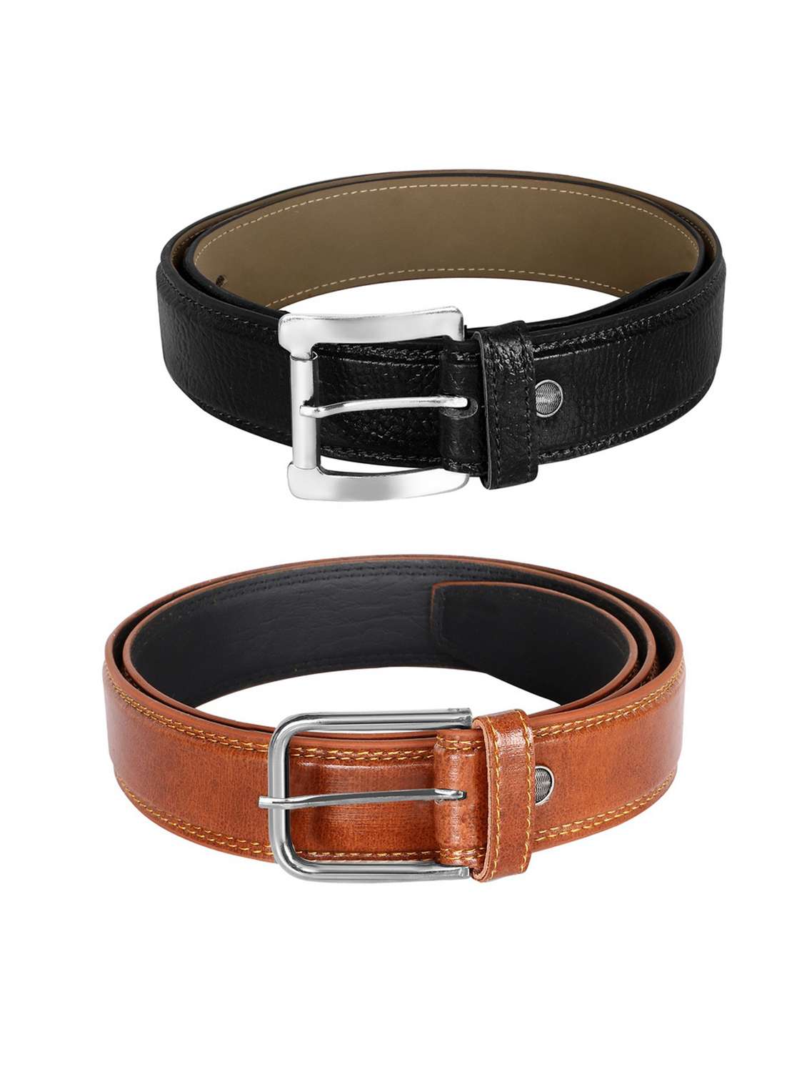 pack of 2 leatherette belt - 19229773 -  Standard Image - 1