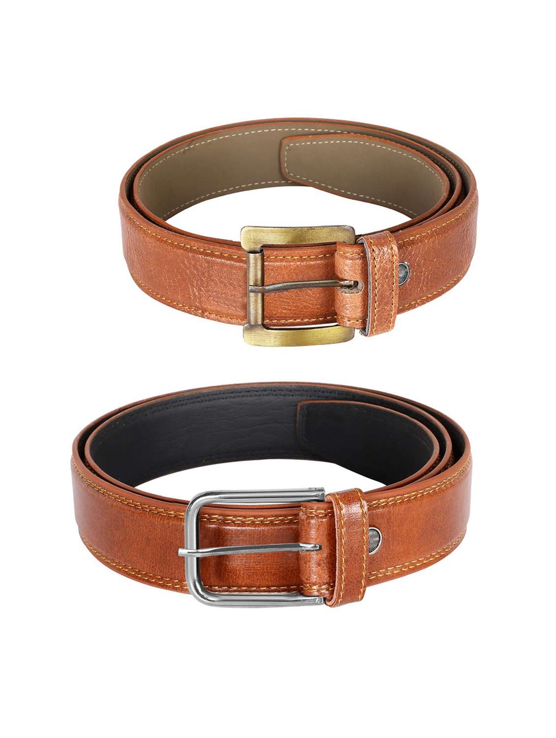 pack of 2 leatherette belt - 19229784 -  Standard Image - 1