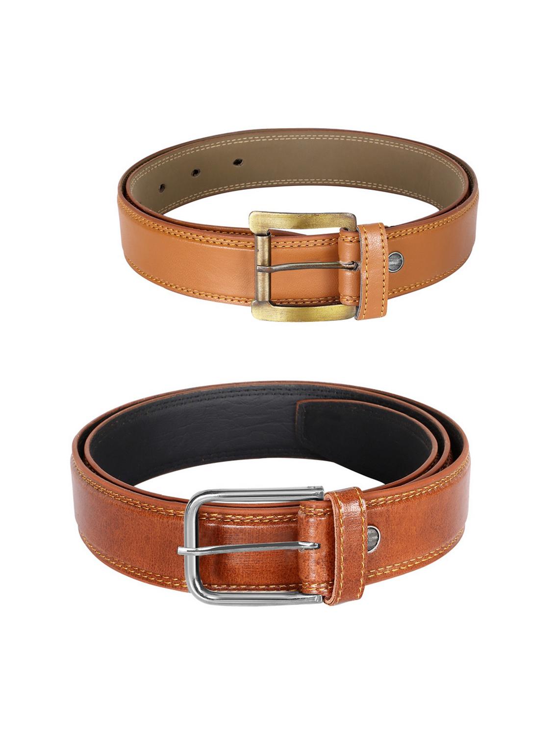 pack of 2 leatherette belt - 19229802 -  Standard Image - 1