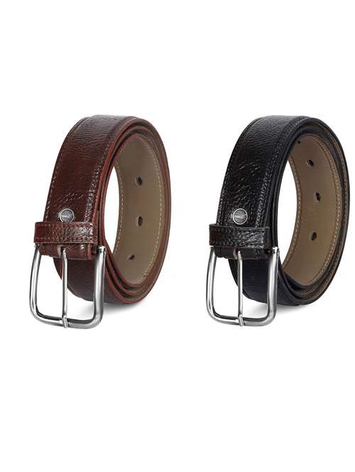 pack of 2 leatherette belts