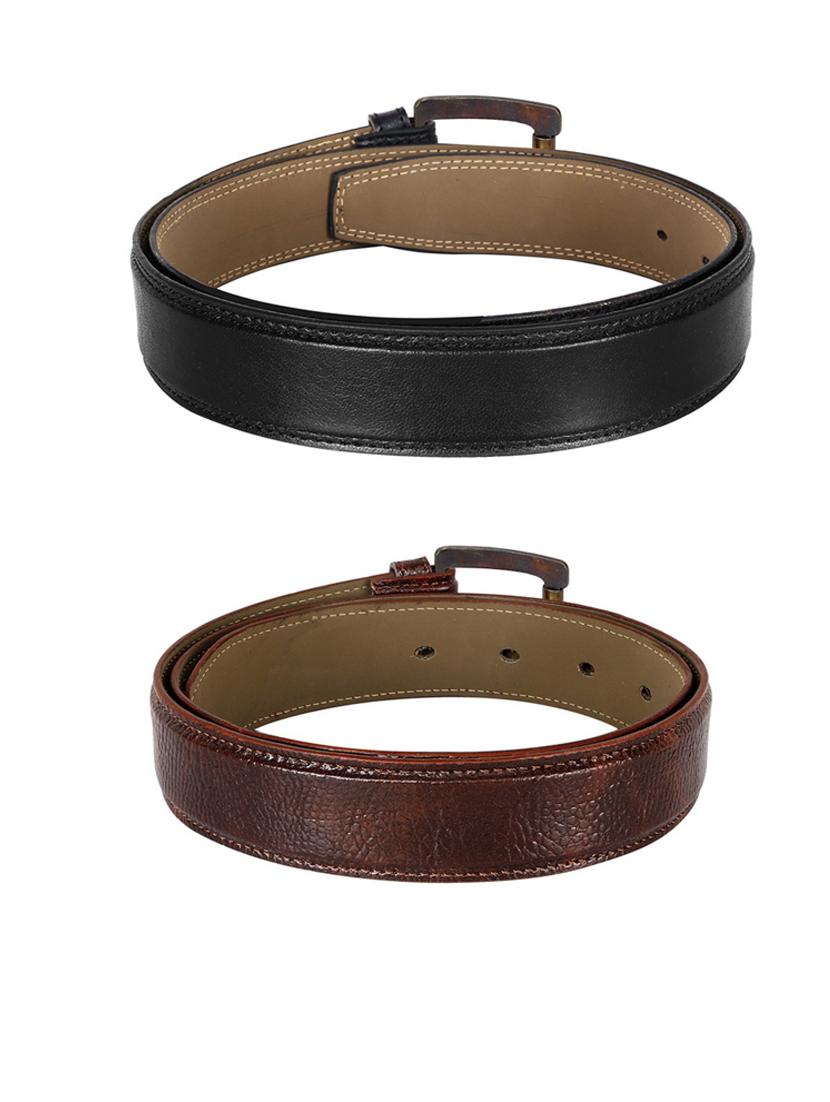 pack of 2 leatherette belts - 19231409 -  Standard Image - 1