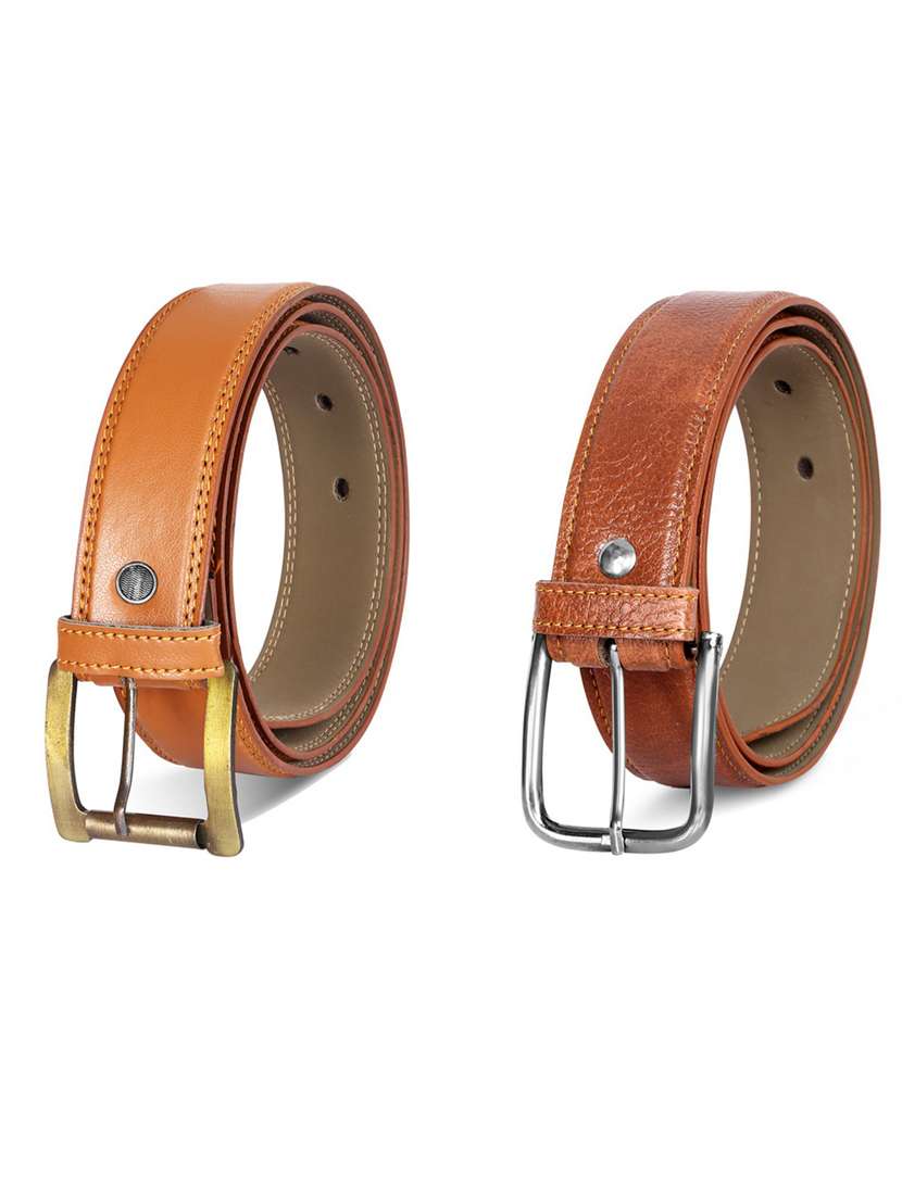 pack of 2 leatherette belt