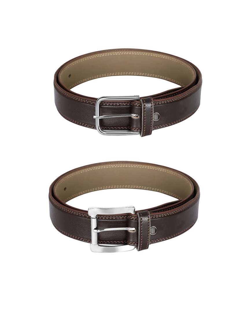 pack of 2 leatherette belt - 19232119 -  Standard Image - 1