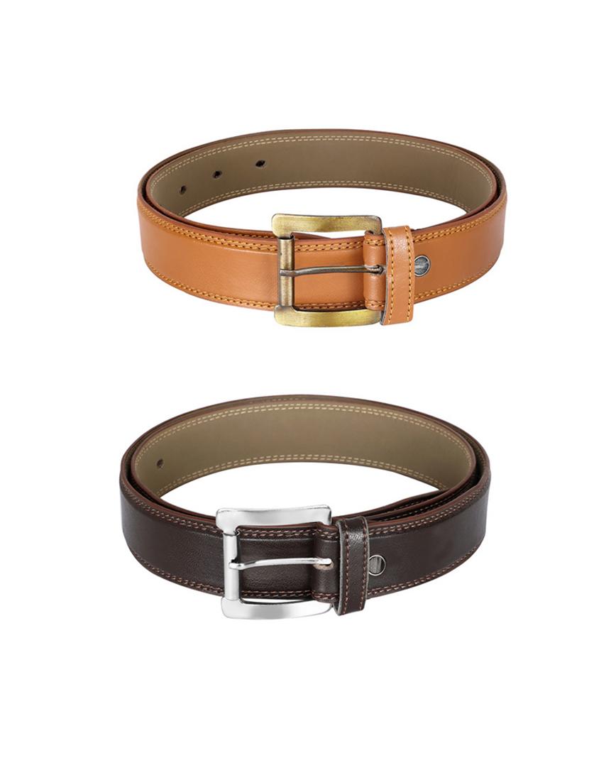 pack of 2 leatherette belt - 19232121 - Standard Image - 1