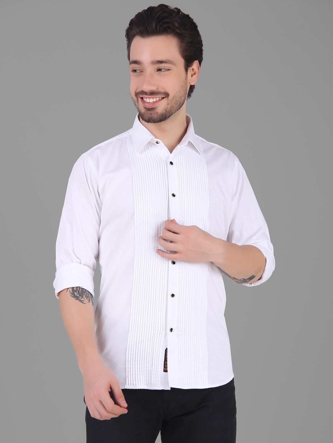 mens solid casual shirt - 19232575 - Zoom Image - 0