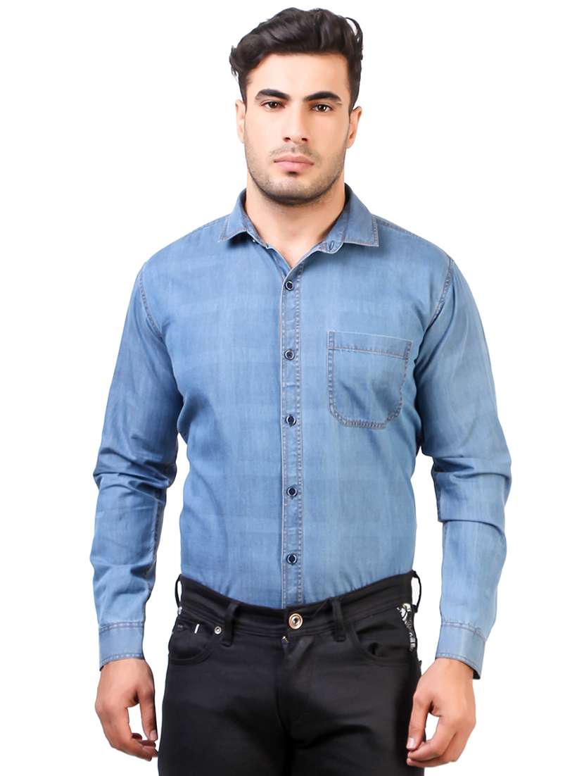 mens checks casual shirt - 19232576 - Standard Image - 1