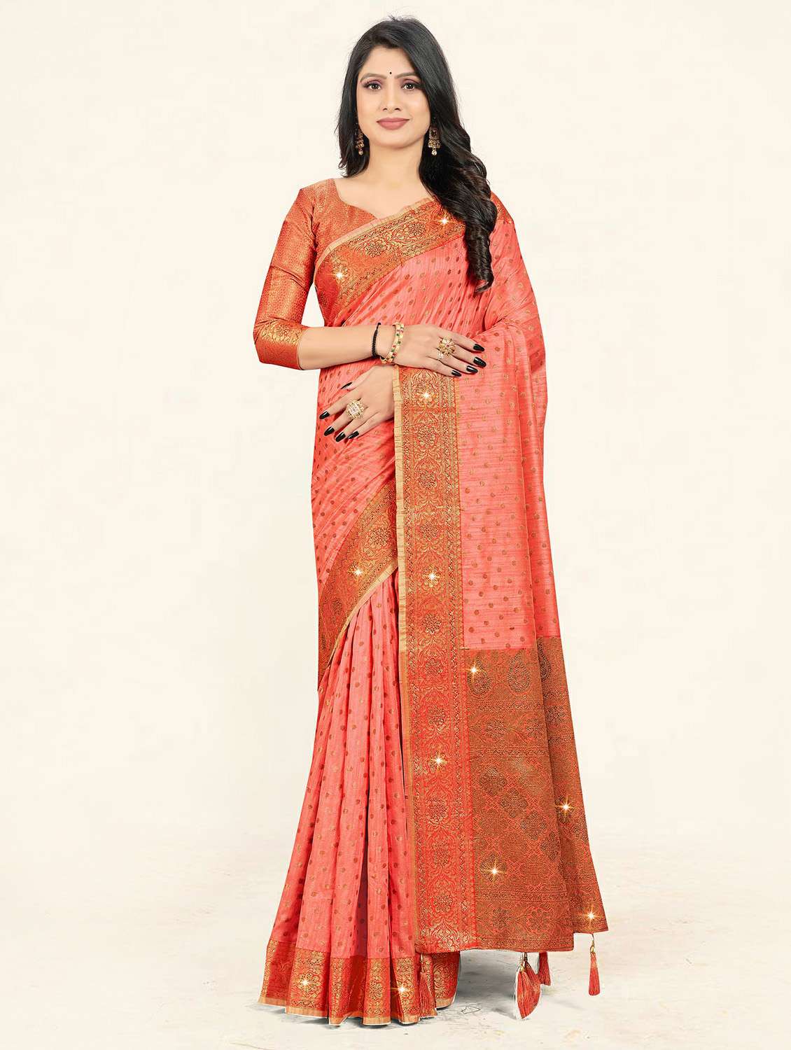 women's banarasi saree with blouse