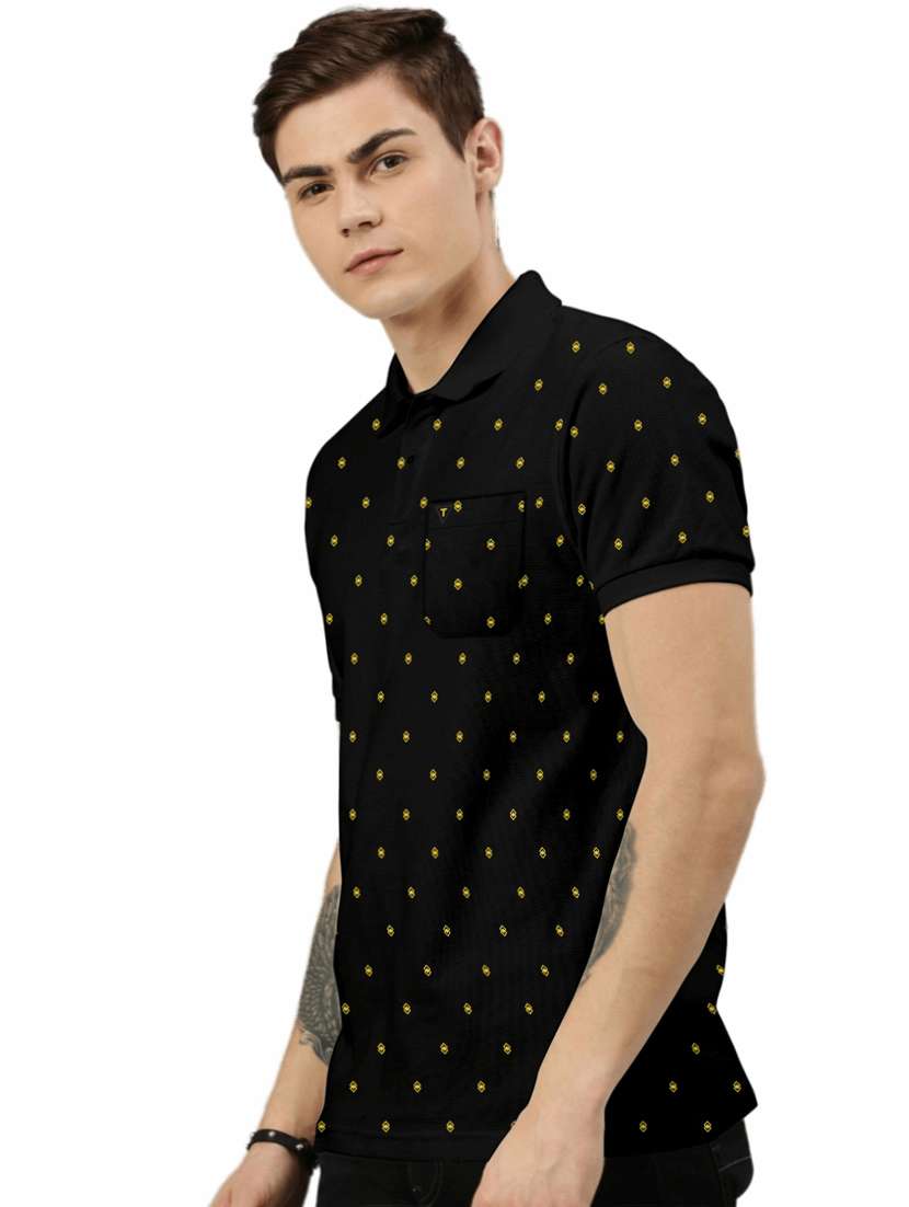 black cotton printed t-shirt - 19242864 -  Standard Image - 1